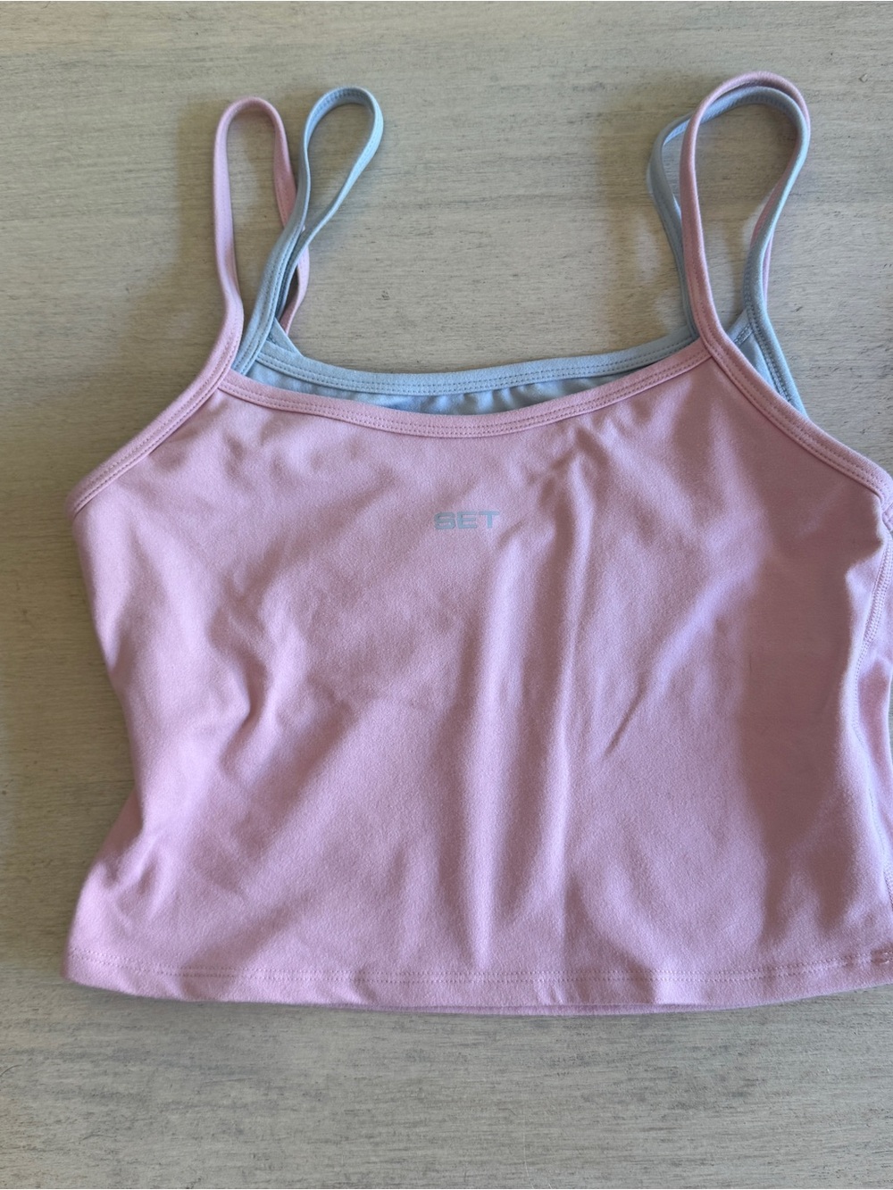 Set active formcloud pipe leggings and cloud training cami in blush - Picture 8 of 9